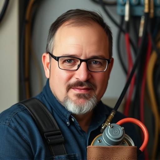 Portrait minutieux de David Petit, artisan &eacute;lectricien certifi&eacute;