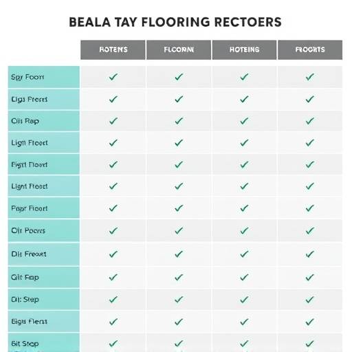 Tableau comparatif des options de rev&radic;&trade;tement de sol
